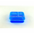 Colorful Food Storage FDA Approved Plastic bento Lunch Box containers Microwave 3 Compartment container